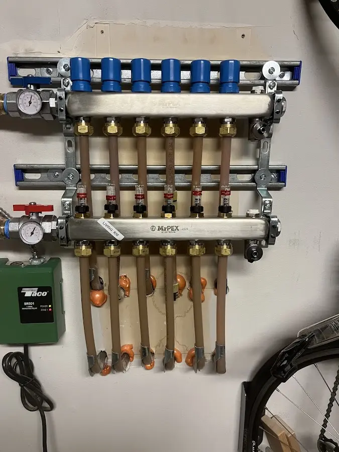 Plumber performing Leak Detection at a residential property in Ladonia